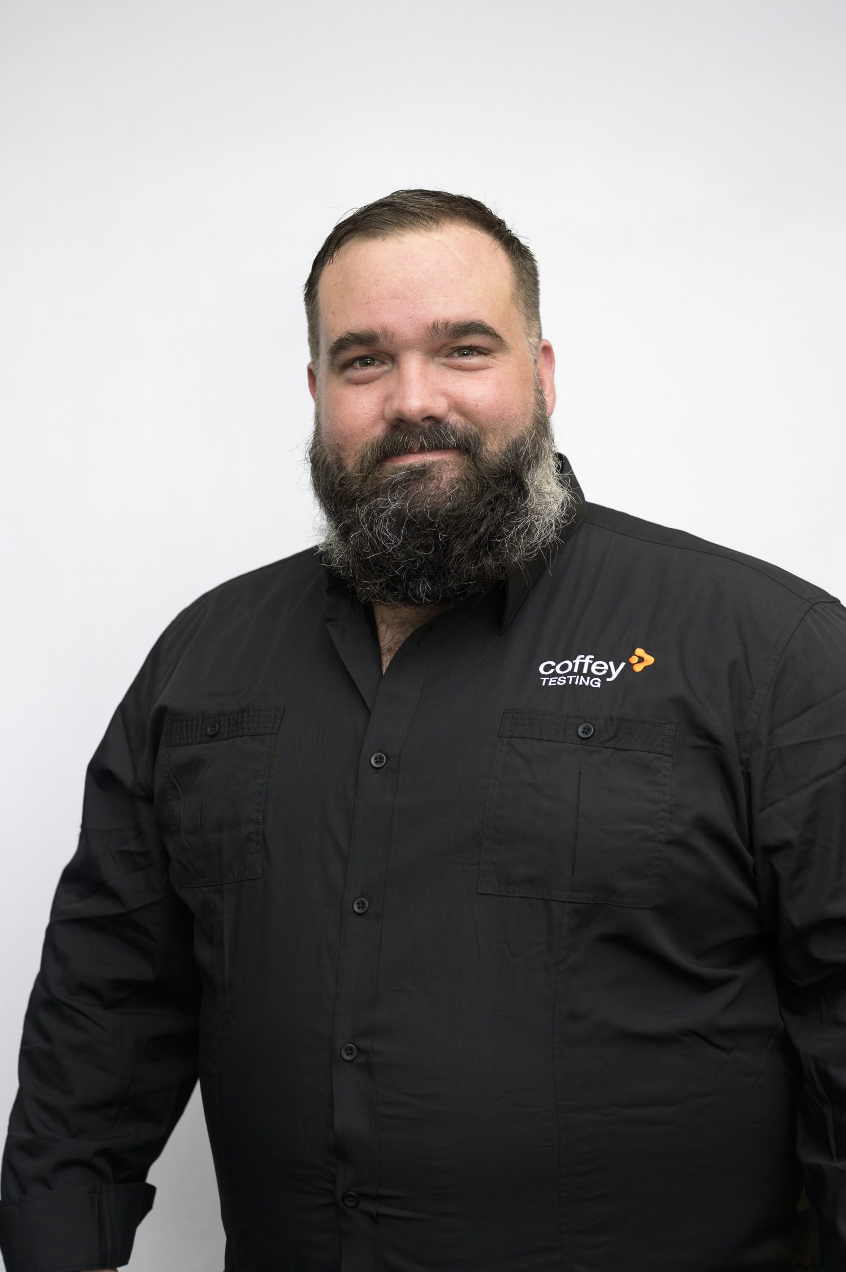 Travis Driver, Laboratory Manager for North Brisbane & Hervey Bay at Coffey Testing, with expertise in soil, concrete, and aggregate testing.