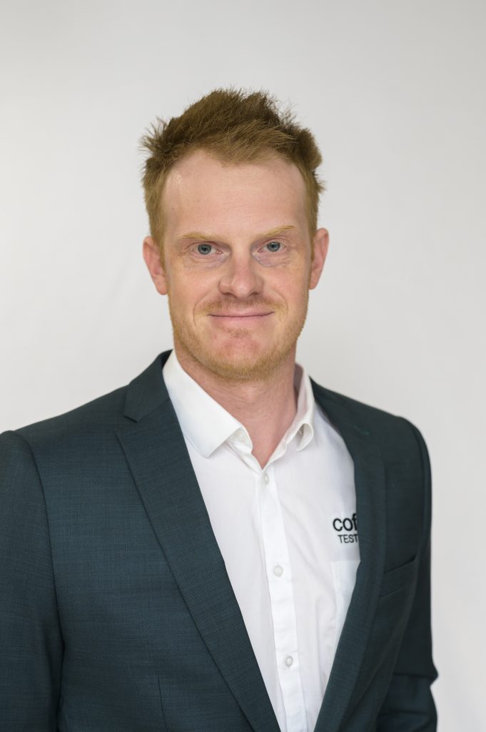 Cameron Bik, General Manager for NSW and ACT at Coffey Testing, with over 15 years of experience in construction materials testing and leadership.
