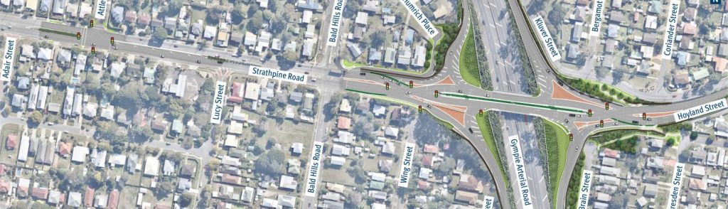 Gympie Arterial Road and Strathpine Road Interchange